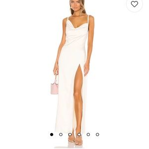 Reyna Maxi Dress in Pearl White Sz. L